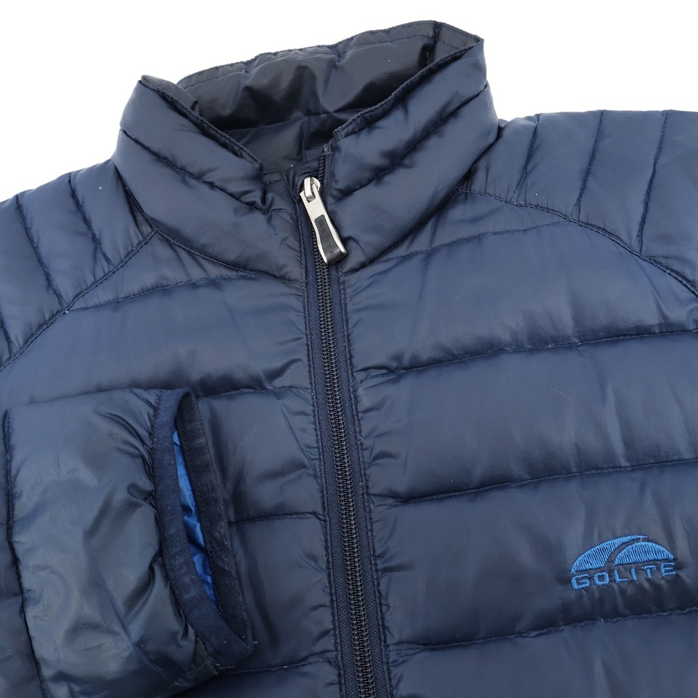 GoLite Men's Navy Blue 800 Fill Down‎ Jacket Size M Lightweight Pertex Puffer